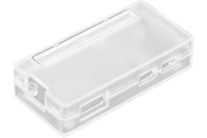 Richer-R Premium Raspberry Pi Zero Case, Ultradünne ABS Kunststoffgehäuse Schutzhülle Case,Leicht Kasten Cover Case Gehäuse für Raspberry Pi Zero W / 1.3 Schwarz Transparent(Clear)