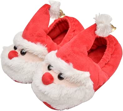 OULII Pantofole di Natale Bambino Ciabatte Peluche Invernali Morbido Scarpe  Donna Casa - Taglia 25-26 : Amazon.it: Scarpe e borse