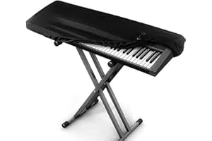JRSHIRLEYLTD Cubierta para piano y teclado electrónico, antipolvo para teclado Yamaha, Kawai, Roland (88 teclas)