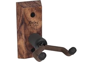 String Swing - Wandhalterung für Mandolinen, Ukulelen & Banjos - für Mahalo, Kala, Kamaka, Luna, Cordoba & - Ukulele Wall Mount - Hergestellt in den USA - Schwarznuss