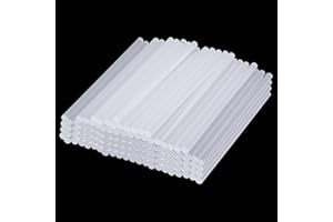 KEILEOHO 150 PCS 7mm x 190mm Hot Glue Gun Sticks, 7.5 Inch Clear Mini Hot Melt Glue Gun Sticks, Adhesive Glue Sticks for DIY Craft