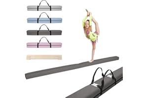 MAMOI® Poutre Gymnastique Pliable (Longueur 200 cm), Accessoires de Gym, Poutre Anti-dérapante et Pratique à Transporter