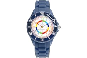 Alienwork Kids Reloj de Aprendizaje Infantil Niño Niña Tiempo de Aprender Impermeable 5 ATM
