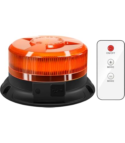 2 Luci Stroboscopiche Emergenza Amber 12V/24V - LED, Impermeabili IP67, 2 Modalità, Per Camion E Trattori - Foto 8