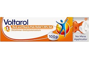 Voltarol Back and Muscle Pain Relief Gel With No Mess Applicator, 100 g