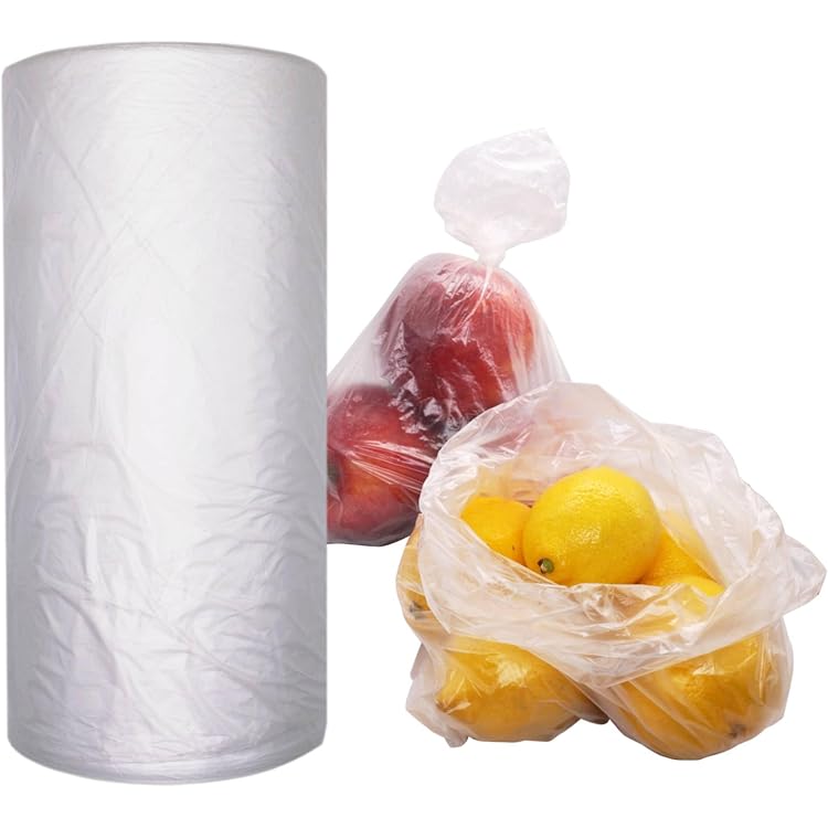 1000 Sacs Fruits Légumes 22+12x48cm - Bretelles Plastique Transparent 13µ