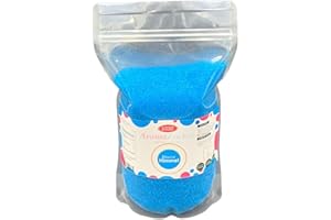 HOPSER FOOD FUN 1 KG de azúcar de colores azúcar aromatizada para algodón de azúcar de colores | Sabor a Arándano Chicle