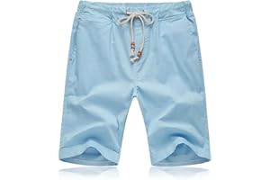 JustSun Pantaloncini Uomo Shorts Uomo con Tasche Cotone Leggero