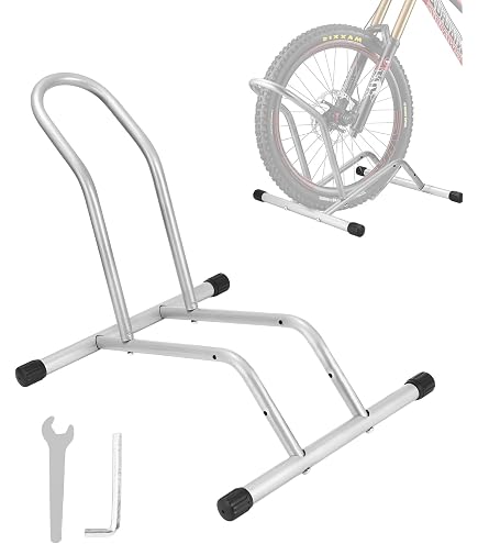 Béquille De Vélo Autoportante Schramm – 38 X 42 X 75 Cm, Noir Ou Argent, Pour Pneus Jusqu’à 6,5 Cm