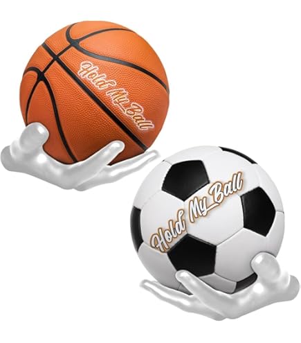 2 Supports Muraux En Forme De Main - Autocollant Sans Perçage - Pour Balles, Savon, Clés - Rangement Sportif