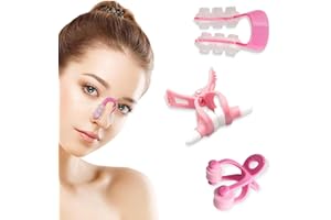 CATOR Lot de 3 remodeleurs de nez, clip de levage de remodelage du nez, clip de levage de remodelage du nez, pince-nez en silicone, clip magique de levage de nez indolore, masseur de nez
