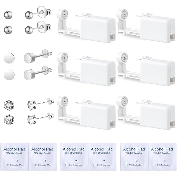 4-delige Wegwerp Oorpiercing Pistoolset Met Oorbelstekers Veilige Piercing Gereedschapsset 4-delige Wegwerp Oorpiercing Pistoolset Met Oorbelstekers Veilige Piercing Gereedschapsset