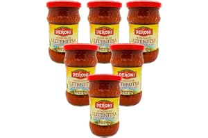 Deroni Paprika Tomatmark Lutenitsa 6-pack i glas | Traditionell pasta från Balkan
