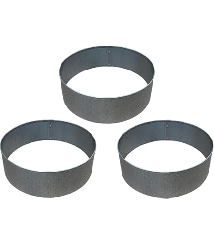 Rasenkanten Baumring Kreis Aus Metall Durchm. 37 Cm X 25 Cm - 1er Set