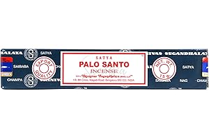 Satya Nag Champa Palo Santo Incense Sticks | x1 pack | comes with SAMASIA bookmark | Incense can be used for Aromatherapy, Spa, Yoga, Weddings, Meditation, Healing, Positivity and Relaxation