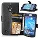 Produktbild Nancen Compatible with Handyhülle Galaxy S4 Mini / I9190 I9195 (4,3 Zoll) Lederhülle Neu Style Acht Farbe Weich PU Flip Case Ledertasche/Schutz Etui, Karten Slot Foto Wallet Hülle
