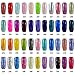 Elite99® Pick Any 8 Colours Soak Off Gel Nail Polish Top Base Coat 8pcs Manicure Gift Set