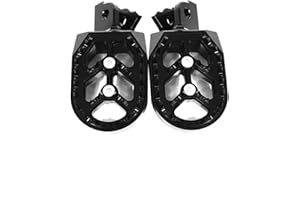 WOODNIU RACEIN Foot Pegs for Surron Light Bee X/S Segway X160/X260 and E-ride Pro SS/CRF190L/CRF150F CRF230F 2003-19,Anti-slip Motorcycle Passenger Alloy Foot Rest Pedals,Modified Sur Ron Part Accessories (Black)