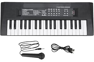 Ruiqas Electric Keyboard Electronic Piano Keyboard with Microphone for Children Portable Musical Instrument Multifunctional Keyboard