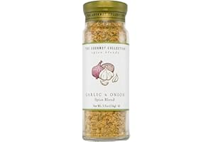 Tilz Gourmet Spice Blends - Premium Condiment, Herbs and Spices for Cooking - Seasoning Mix for Meat, Fish, Salad, Bread, Sauce, Snacks - No Fillers or MSG Spice Rack- Garlic & Onion Spice Jars