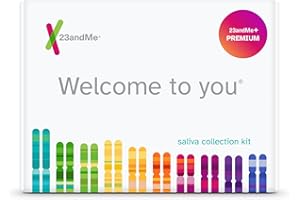 23andMe+ Premium Advanced Ancestry & Health - DNA Test Kit, Personal Genetic Insights, Plus 1-Year Access to Exclusive Health & Ancestry Reports, DNA Kit (Before You Buy See Important Test Info Below)