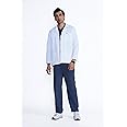 KNYA Men's Labcoat | Long Sleeve Short | 100% polyester | For Doctors (S, Long sleeve short)