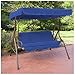 Water Resistant Swing Seat Bench Cushion for Garden Hammock in Royal Blue