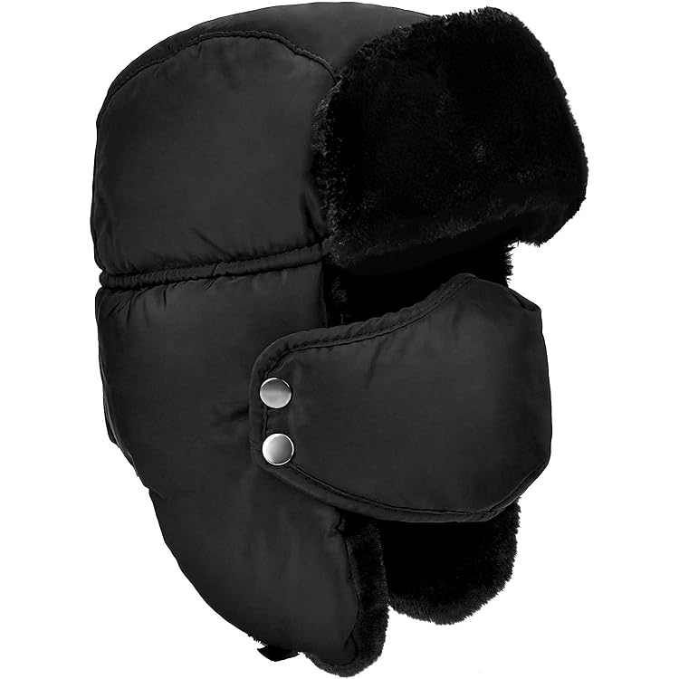 Ushanka Hat Winter Hats For Men Trapper Hats MEOKEY Winter Trapper Hat Faux Fur Warm Bomber Hats Waterproof With Ear Flap And Windproof Mask For Outdoor Skating, Skiing, Hunting Unisex Blue 1pc