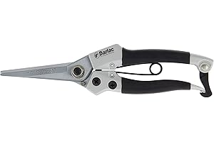 Darlac Compact Snips – Award Winning, Razor Sharp Garden Snips Ideal for Delicate & Light Pruning & Topiary Work – Lightweight – Precision Tensioned – SK5 High Carbon Steel Blade