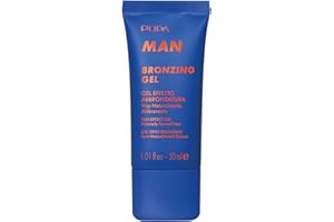 Pupa Milano Bronzing Gel, 002, 1 oz - Gel Bronzer Effetto Tan - Bronzer liquido opaco - Leggero - Con acqua di cocco idratante - Trucco da uomo