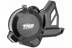 DS MOTION Motorabdeckung zündungsseitig carbon, Piaggio Motor D50B Euro 3, Aprilia, Derbi, Gilera, -2017