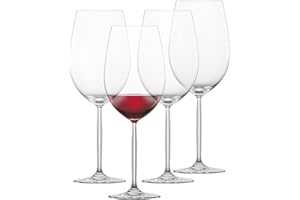 SCHOTT ZWIESEL Copa de vino tinto para Burdeos Muse (set de 4), refinadas copas de clarete para vino tinto, copas de cristal Tritan aptas para lavavajillas, fabricadas en Alemania (art. nº. 123669)