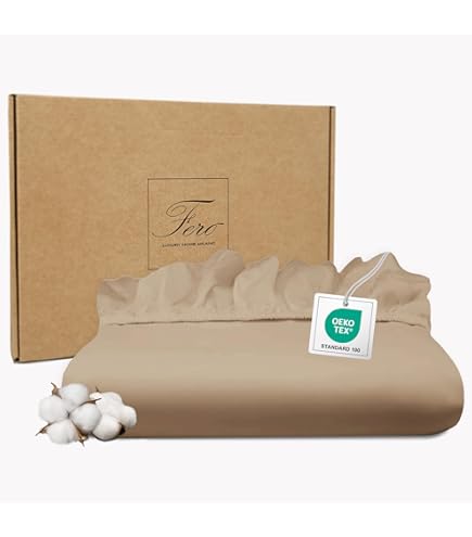 Set Copripiumino Matrimoniale 240x220 Cm - Raso Di Cotone 300TC, 2 Federe 50x75, Bianco Avorio - Foto 9