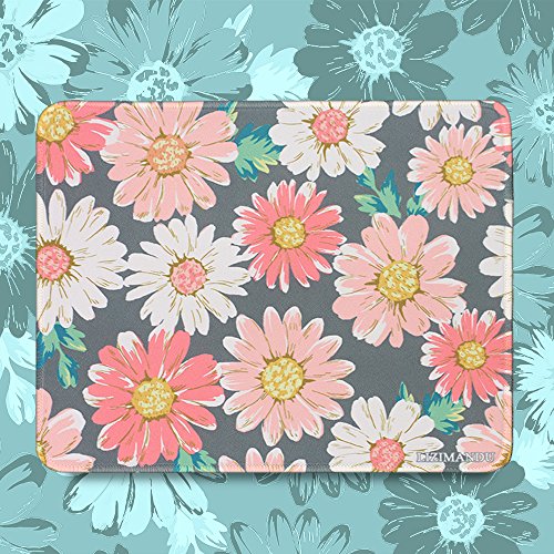 Gaming Mauspad(260 x 210 x 4 mm) ,Lizimandu Silent Designer Mousemat /Standard Size Anti-Rutsch-Gummi-Basis Mauspad(Gänseblümchen/Daisy) - 4