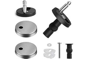 KINGOZOYI 2 Pcs Charnière Abattant WC, Charniere Abattant en Acier Inoxydable avec vis Pour de Fixation D’abattant de WC