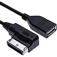 Keple AMI MDI USB Music Interface MP3 Adapter Audio Adaptor Compatible with Audi A3, A4, S4, A5, S5, S6, A8, S8, A8-L, Q3, Q5, Q7, TT, R8, VW Jetta, Golf Mk6, Tiguan, Touareg, Wagon, Skoda, Seat 2m