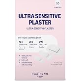 Healthcare by Amazon Ultra Sensitive Plasters, Hypoallergenic, Gentle Adhesion for Delicate Skin, Suitable for Babies, Childr