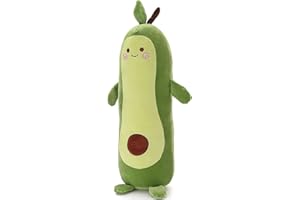 Yeqivo Bonito Juguete de Peluche de Aguacate, Cute Avocado Plush, Almohada rellena de Aguacate, Regalo para niñas, niños y Amigos (Terciopelo Largo,70CM)