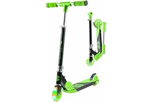 Scooter for Kids Ages 6-12 - CORE Foldy Kids Scooter, Kick Scooter, 2 Wheel Light-Up LED, Easy Folding Scooter, 3 Adjustable Height Handlebar, Pro Deck, Boys Scooter & Girls Scooter, 4 Colors