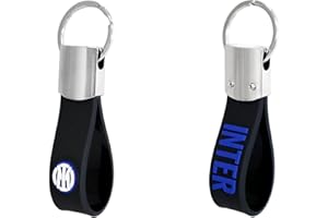 GIEMME Schlüsselanhänger Inter, Gummi und Metall, neues Logo und offizielles Doppelseitiges Schriftzug.