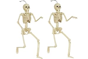 SORFITY Halloween Skeleton Set Skull Full Body Halloween Skeleton, Funny Hipster Skull Skeleton Decoration Bone Décor, 2 Sets of Body Accessories for Best Halloween Decoration