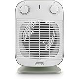 De'Longhi HFS50B20.GR Termoventilatore, Silenzioso e leggero, 3 livelli di potenza, ventilazione estiva, protezione antigocci