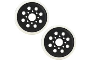 BouGPeng 2 Pezzi 125 mm Vassoio abrasivo compatibile Bosch PEX 220 A GEX 125-1 AE PEX 220 AE Accessori per Utensili Abrasivi Autoadesivo Dischi Abrasivi 8 fori Dischi Abrasivi per Levigare e Lucidar