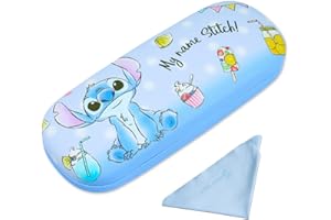 PERFECTSIGHT Hard Shell Eyeglasses Case, Protective Glasses Case, PU Leather Eyeglass Case for Women Men Girls