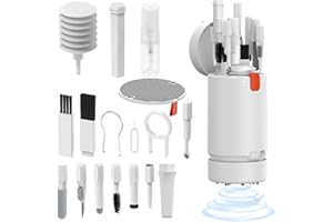 BLOOOK Keyboard Cleaner Brush, 21 in 1 Keyboard Cleaning Brush Kit,Keyboard Earphone Cleaner with Mini Desktop vacuum KeyCaps Puller,for Gaming Mechanical Keyboard Airpods 2/pro
