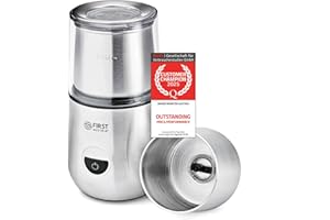 TZS First Austria Macinacaffè e montalatte 2 in 1 | 100 g / 100 ml | 2 velocità | Acciaio inossidabile | 28.000 giri/min | 200 W | Comando a pulsante | 1,1 kg