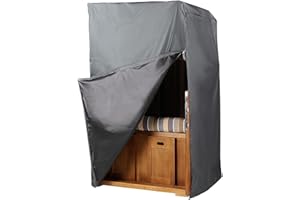 ‎BENE LIVING Strandkorb Schutzhülle Prestige Protect Größe S - Winterfest - dunkelgrau