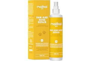 MAIKAI Spray Baume Coussinet + Truffe pour Chien – Protection Intense Contre Neige + Sel – Soin Réparateur Naturel – Alternative à la Crème – Répare Pattes + Nez