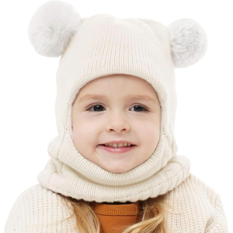 Cagoule Hiver Enfant 4-9 Ans - Polaire Chaude, Coupe-Vent, Masque Détachable Pour Ski Et Jeu