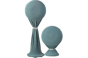 Treer Cubierta de Ventilador Elástico, Funda Protectora para Ventiladores Antipolvo Fundas de Ventilador para Ventilador de Pie, Ventilador Eléctrico (Dos tamaños,Verde Salvia)